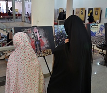 استقبال از غرفه فعالین فضای مجازی خوزستان در نمایشگاه قرآن و عترت