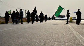 بزرگترین کاروان پیاده روی اربعین حسینی ایران در مسیر چذابه (۲)