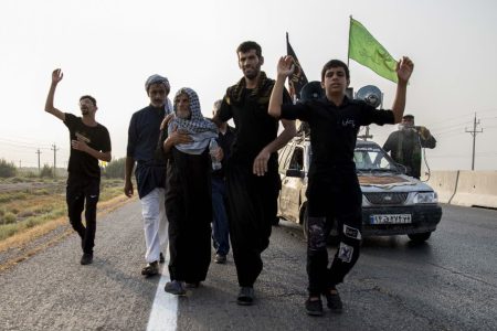 گزارش تصویری پیاده روی اربعین در مرز چذابه