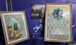 روحانی خوزستانی که نقاشی فاخر او در کنگره ۲۴ هزار شهید خوزستان تقدیم رهبری شد